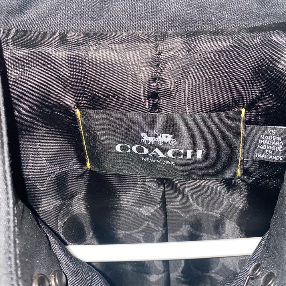 Coach Black Patterned Jacket - image 2